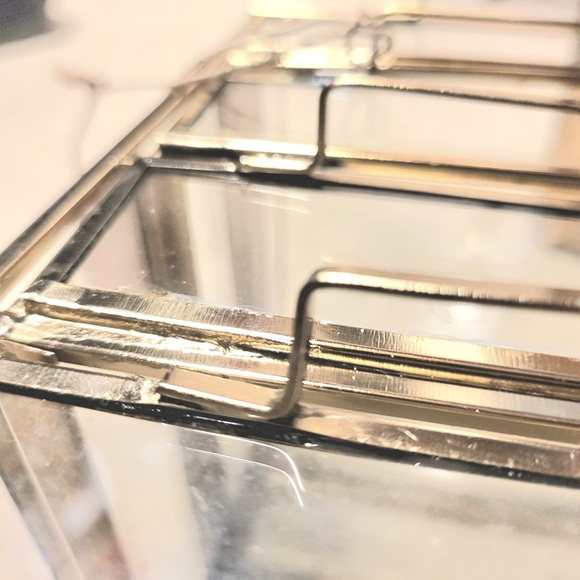 Cosmopolitan CosmoLiving by Cosmopolitan Gold Glass Drawer Storage - Picture 4 of 14